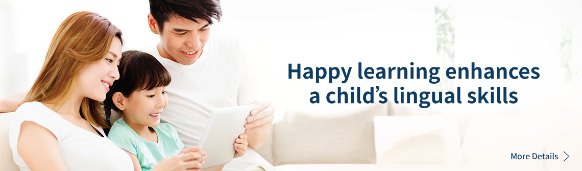 Happy learning enhances a child’s lingual skills